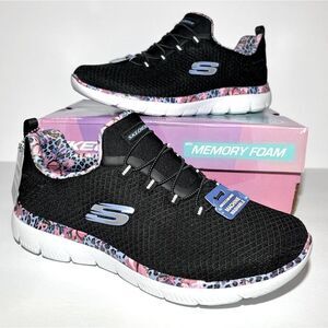 Skechers Party Mix Summits Vegan Washable Bungee Sneakers